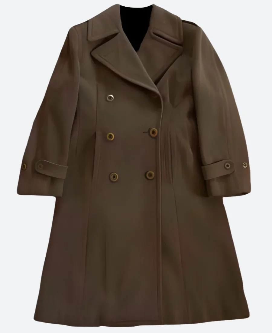 The Six Triple Eight Major Charity Adams Trench Coat Front Image