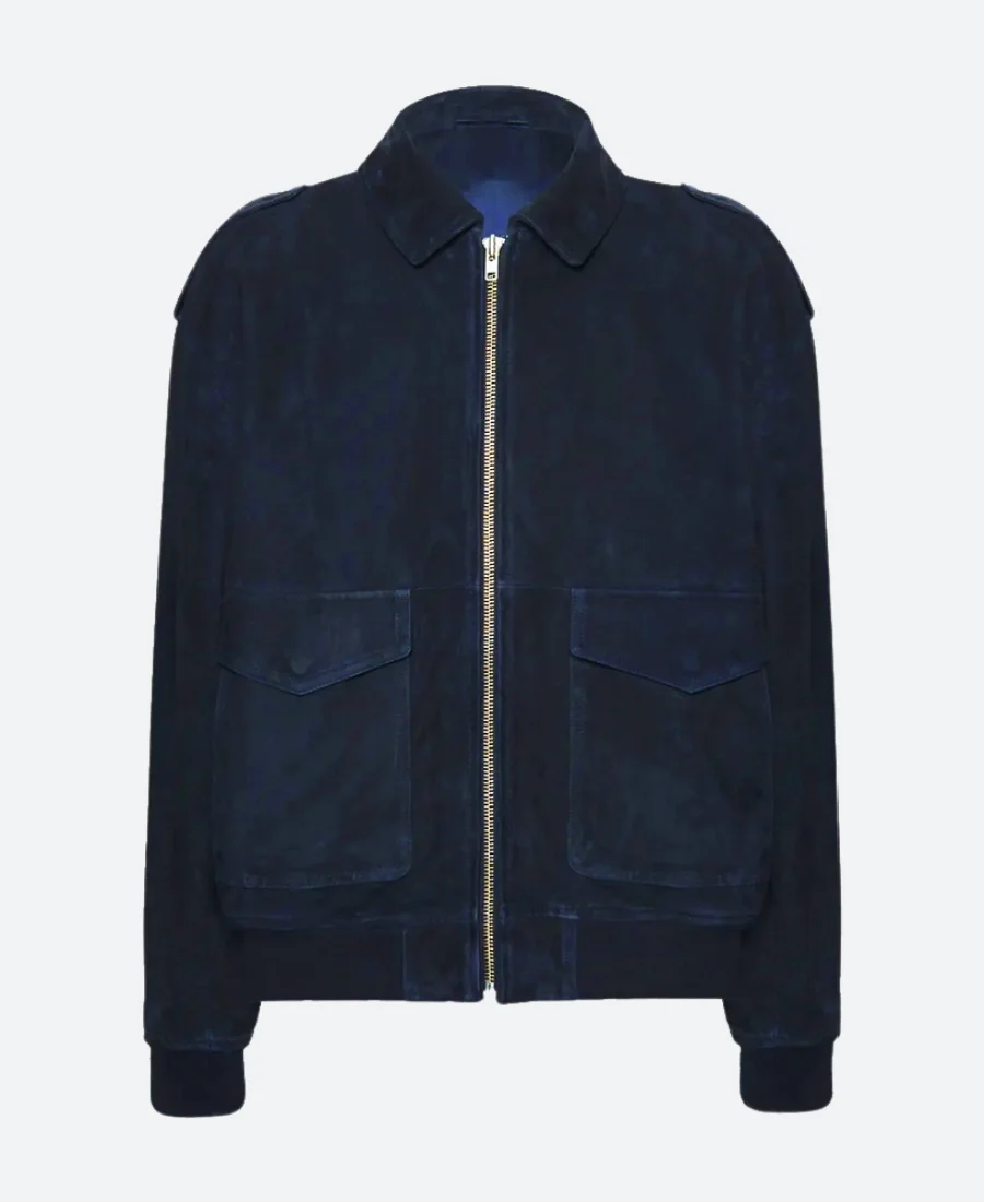 The View 2025 Matteo Lane Suede Leather Jacket Front Image