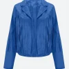 The Voice S27 Hailey Wright Fringe Leather Jacket Front Image