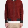 The Voice S27 Michael Buble Suede Leather Jacket Front Image