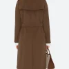 Tracker S02 Reenie Green Trench Coat Back Image