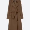 Tracker S02 Reenie Green Trench Coat Front Image