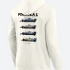 Unisex Formula 1 Barcelona Mosaics Graphic White Pullover Sweatshirt