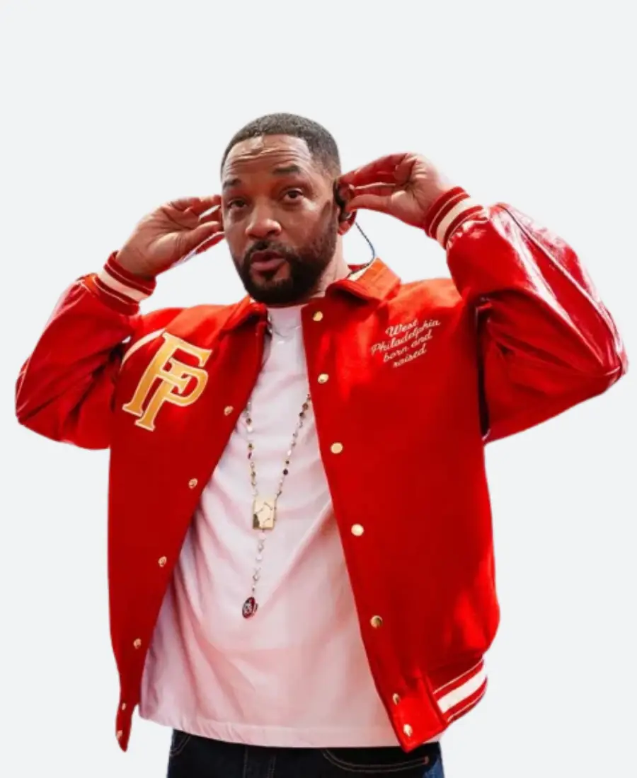 Will Smith Summertime Ball 2025 Red Varsity Jacket