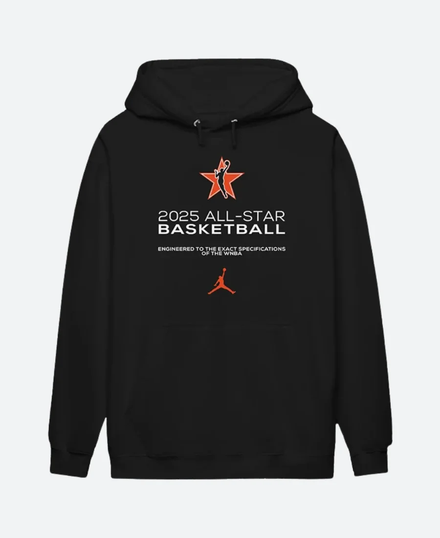 AT&T All-Star Caitlin Clark 2025 Black Hoodie Front Image