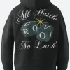 All Hustle No Luck Hoodie Back Image