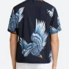 American Idol S23 Josh Kings Bird Print Shirt Back Image