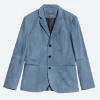 American Idol S23 Luke Bryan Blue Suede Blazer Front Image
