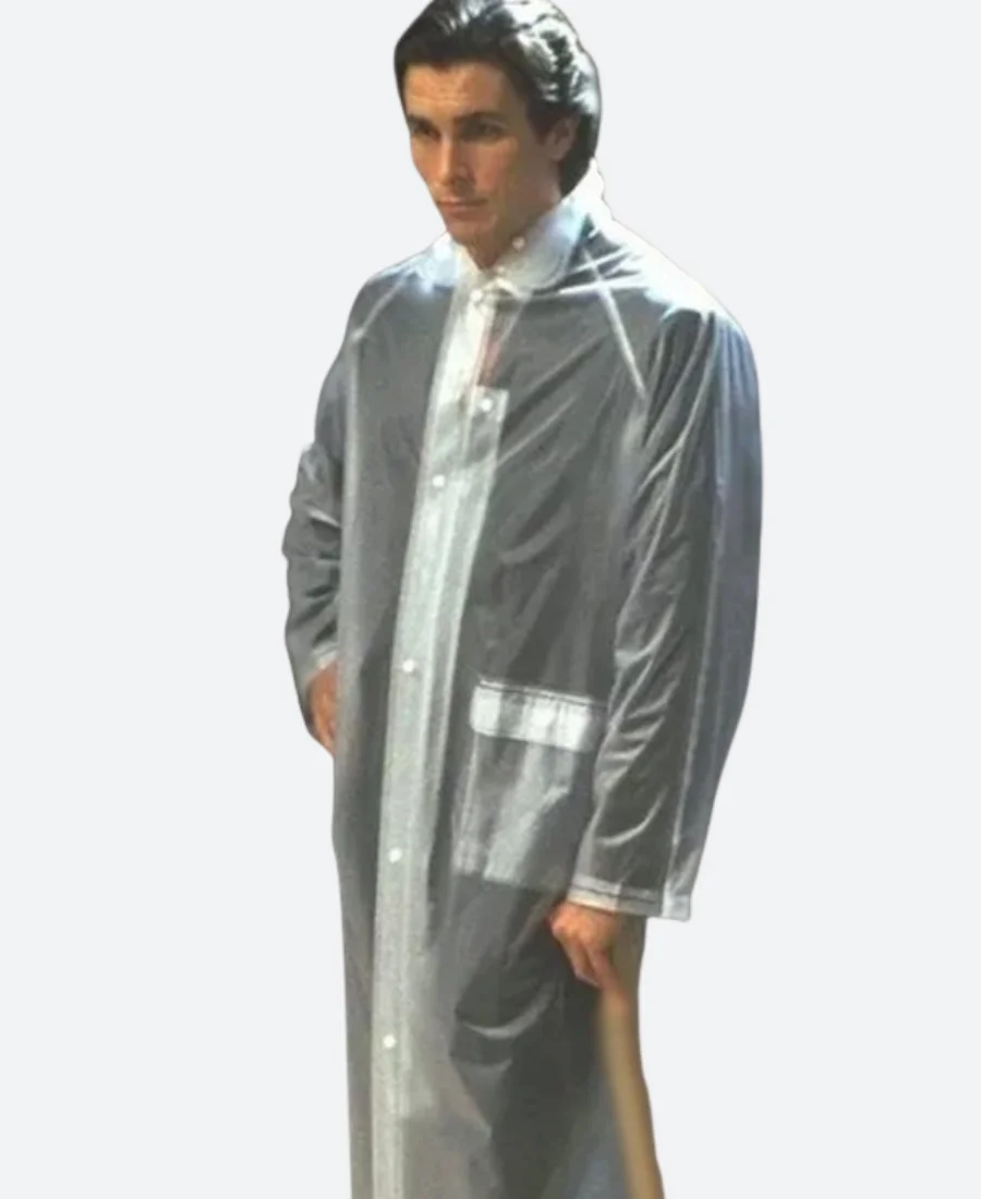 American Psycho Patrick Bateman Rain Coat Front Image