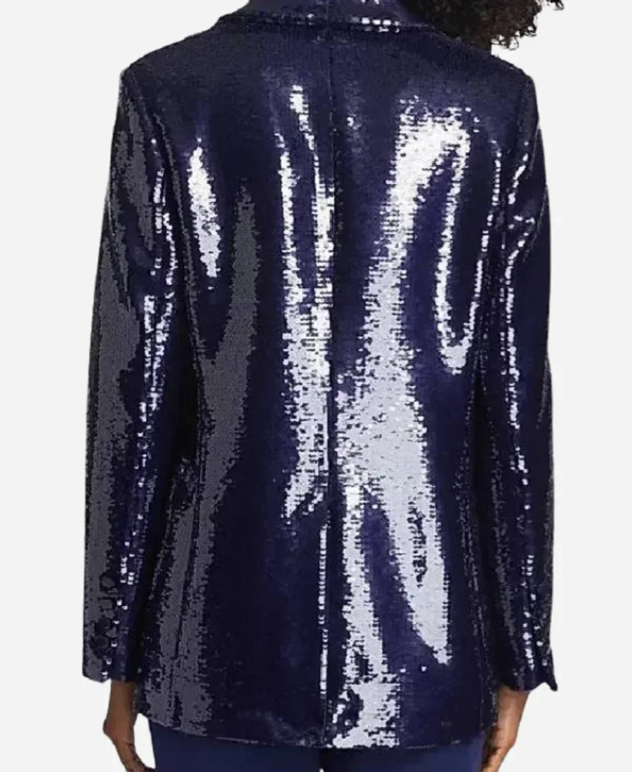 Americas Sweethearts Dallas Cowboys Judy Trammel Sequin Blazer back Image