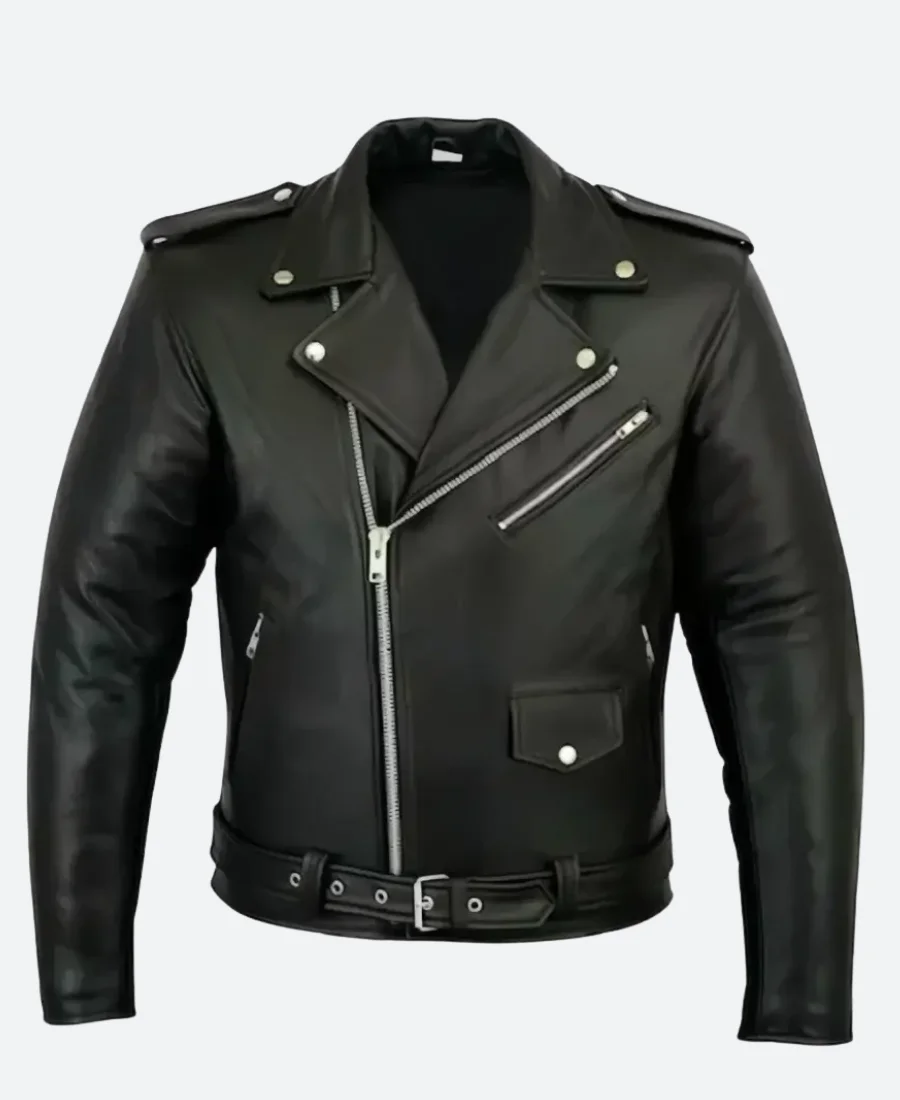 An T-Eilean The Island Calum Mac'Illeathain Leather Jacket Front Image