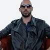 Andrew Tate Leather Trench Coat Zoom Image