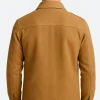 Another Simple Favor Sean Townsend Suede Leather Jacket Back Image