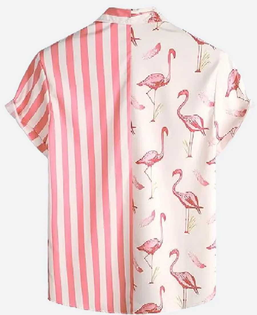 Bachelor in Paradise S10 Jesse Palmer Flamingo T-Shirt Back Iage
