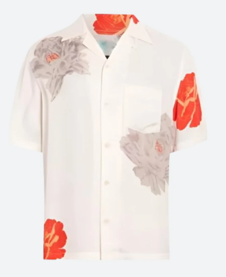 Bachelor in Paradise S10 Justin Glaze Floral Camp Shirt Back Image