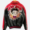 Betty Boop Leather Jacket Back Image