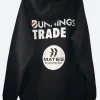 Bunnings Trade Hoodie Black Back Image
