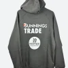 Bunnings Trade Hoodie Grey Back Image