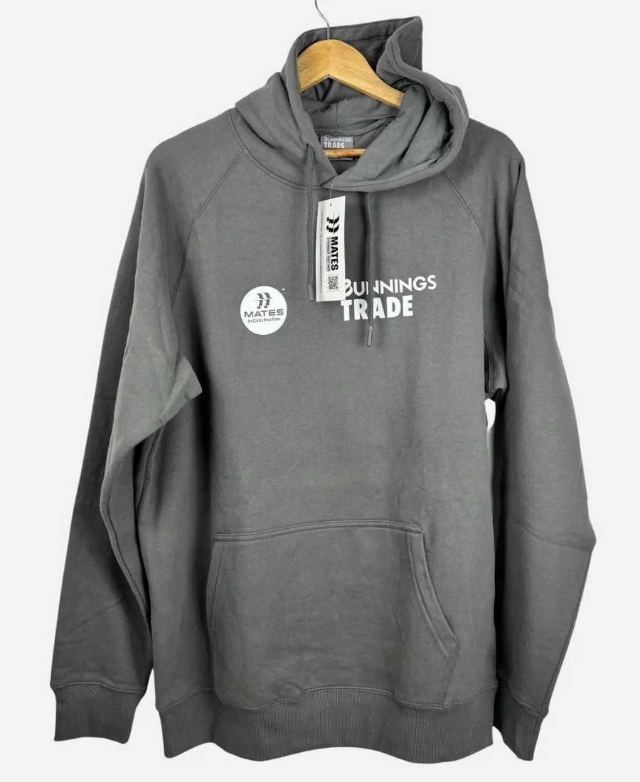 Bunnings Trade Hoodie Grey Front Image