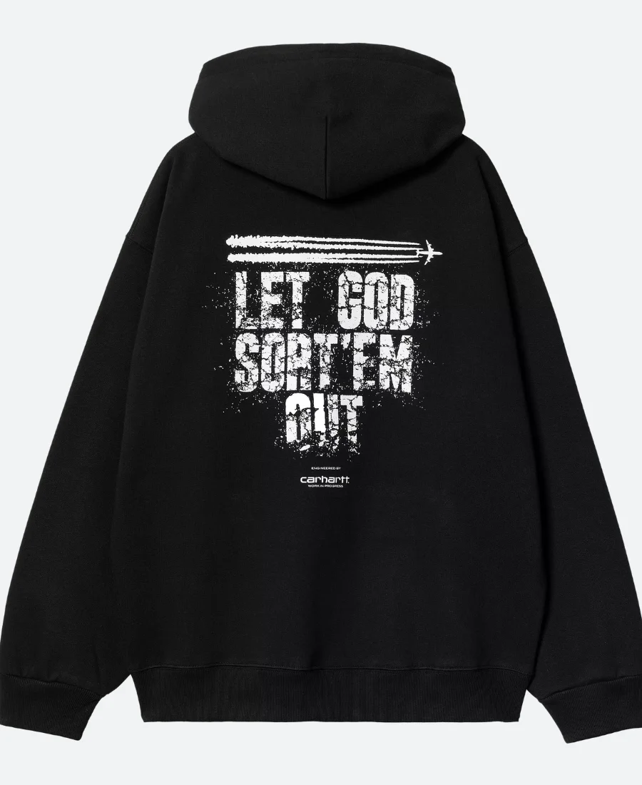 CLIPSE X Carhartt WIP Let God Sort'Em Out Hoodie Back Image