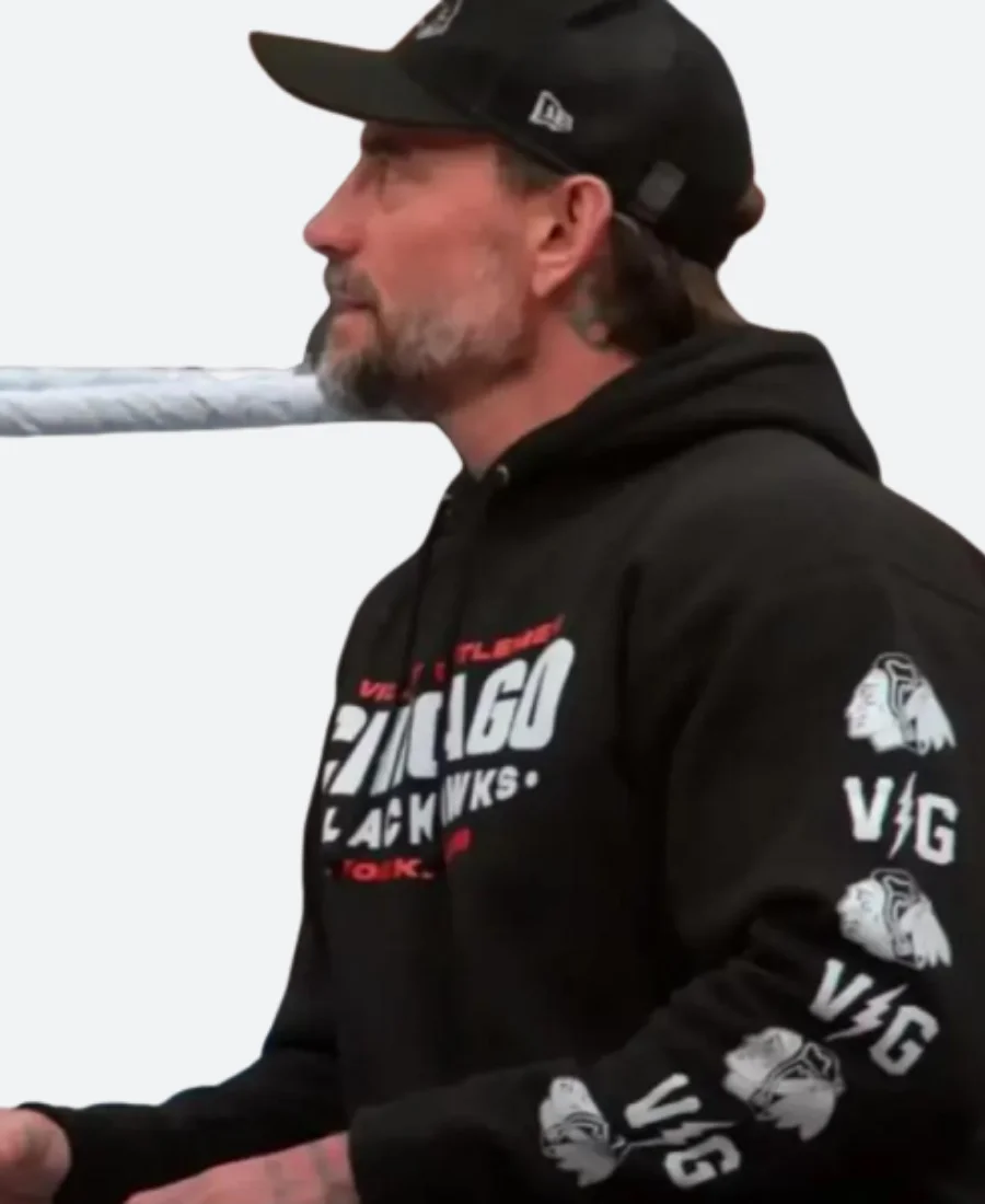 CM Punk WWE Unreal Hoodie Close Image