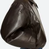 Camila Cabello 2025 Bomber Leather Jacket Side Image