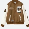 Carhartt WIP Brown Ducks Brown Varsity Jacket Front Image