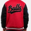 Chicago Bulls 1996 Letterman Varsity Jacket Back Image
