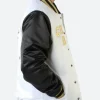 Chicago Bulls Black And White Varsity Jacket