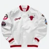 Chicago Bulls Black Varsity Jacket Front Image