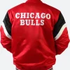 Chicago Bulls Eastern Scarlet Varsity Jacket Back Image