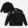 Chicago Bulls Flight Bomber Jacket Front & ABck Image