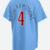 Chicago Cubs Pete Crow Armstrong Jersey Back Image