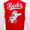Cincinnati Reds Letterman Varsity Jacket Style 01 Back Image