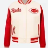 Cincinnati Reds Letterman Varsity Jacket Style 02 Front Image
