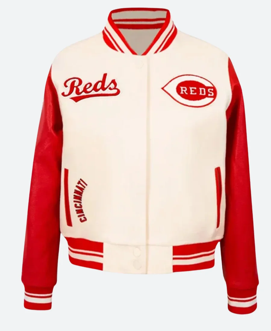 Cincinnati Reds Letterman Varsity Jacket Style 02 Front Image