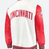 Cincinnati Reds Satin Varsity Jacket Back Style 03 Image
