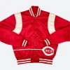 Cincinnati Reds Satin Varsity Jacket Front Style 01 Image