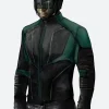 Crisis on Infinite Earths John Diggle Leather Jacket Front Image