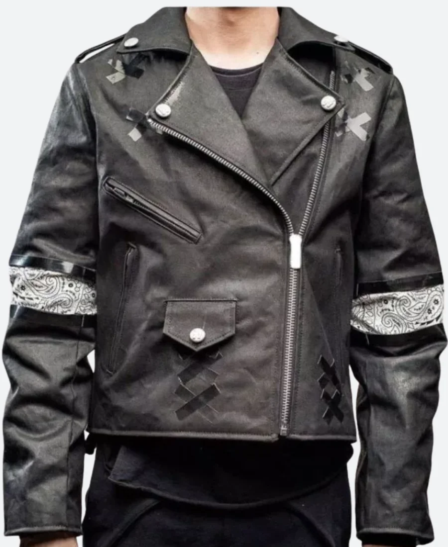Daft Punk Instant Crush Shark Leather Jacket Front Image