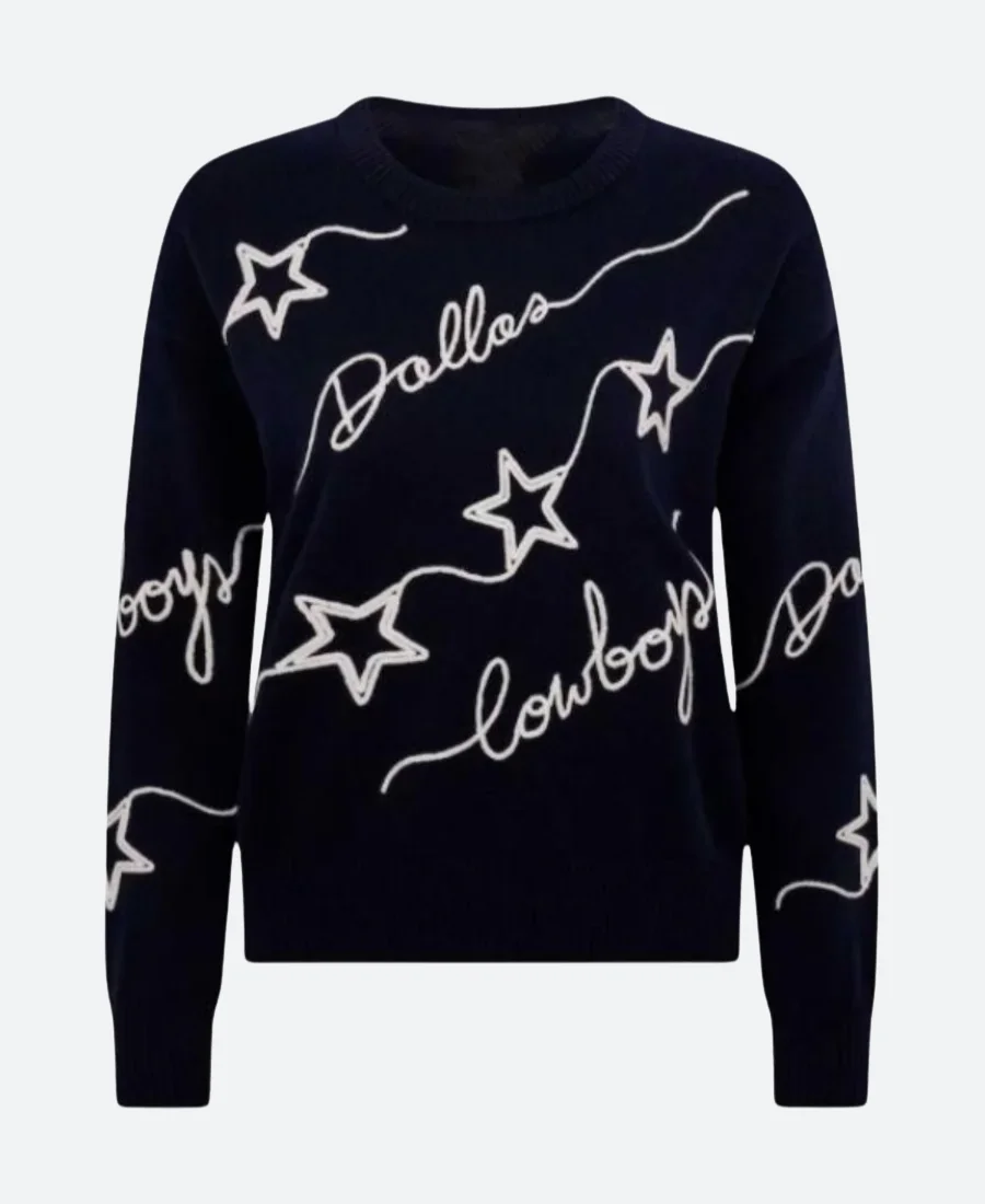 Dallas Cowboys Cheerleaders Cowboys Cursive Star Sweatshirt Front Image