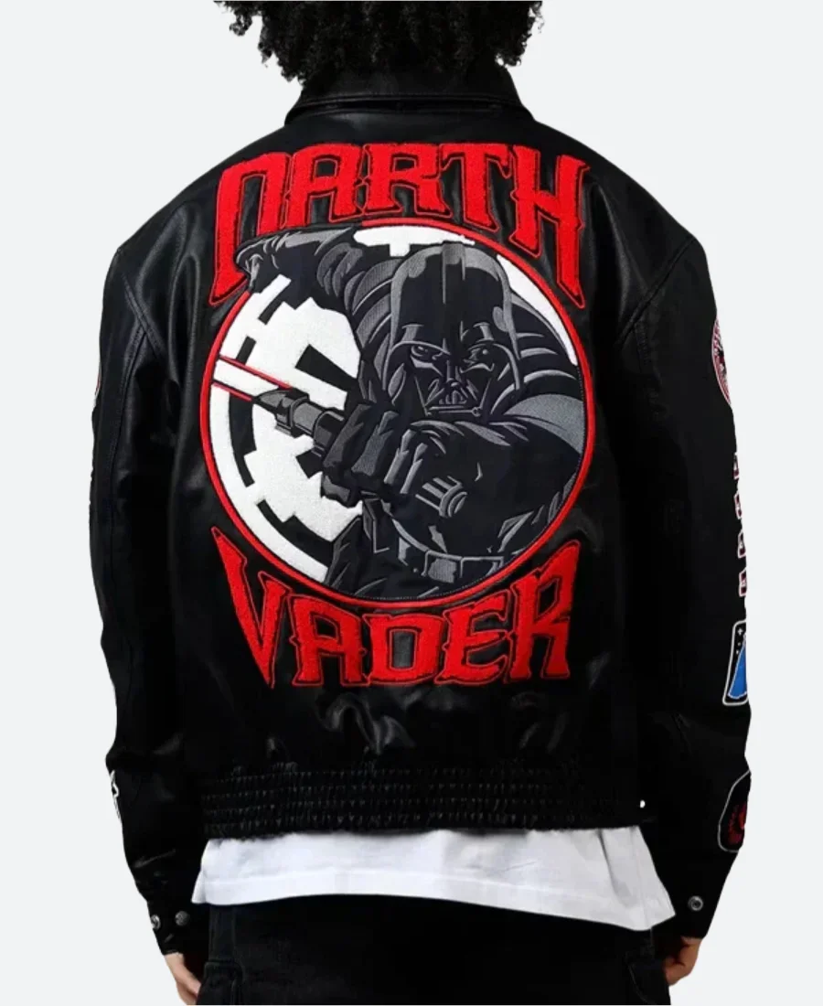 Darth Vader Leather Jacket Back Image