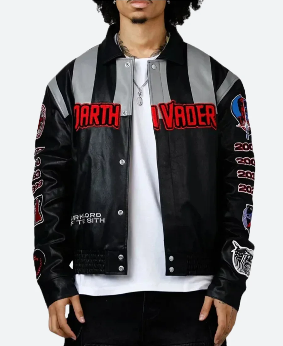 Darth Vader Leather Jacket Front Image