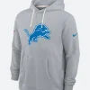 Detroit Lions Sideline Hoodie Grey Front Image