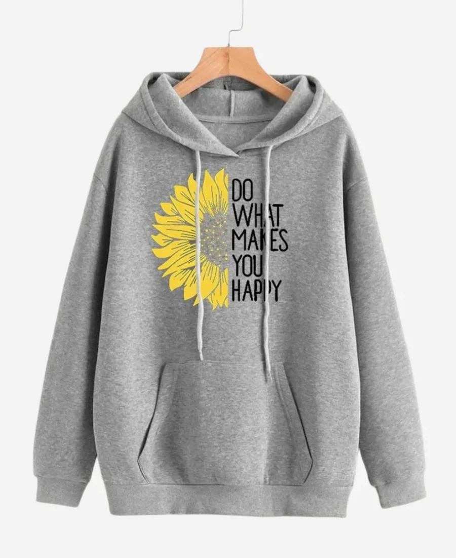 Do What Makes You Happy Hoodie Grey Image