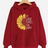 Do What Makes You Happy Hoodie Red Image