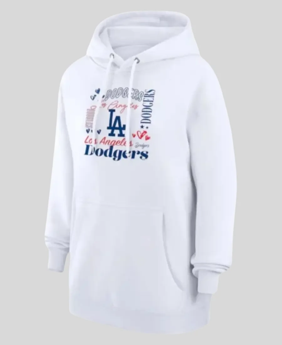 Dodgers G-III 4Her By Carl Banks Collage Team Hoodie front Image