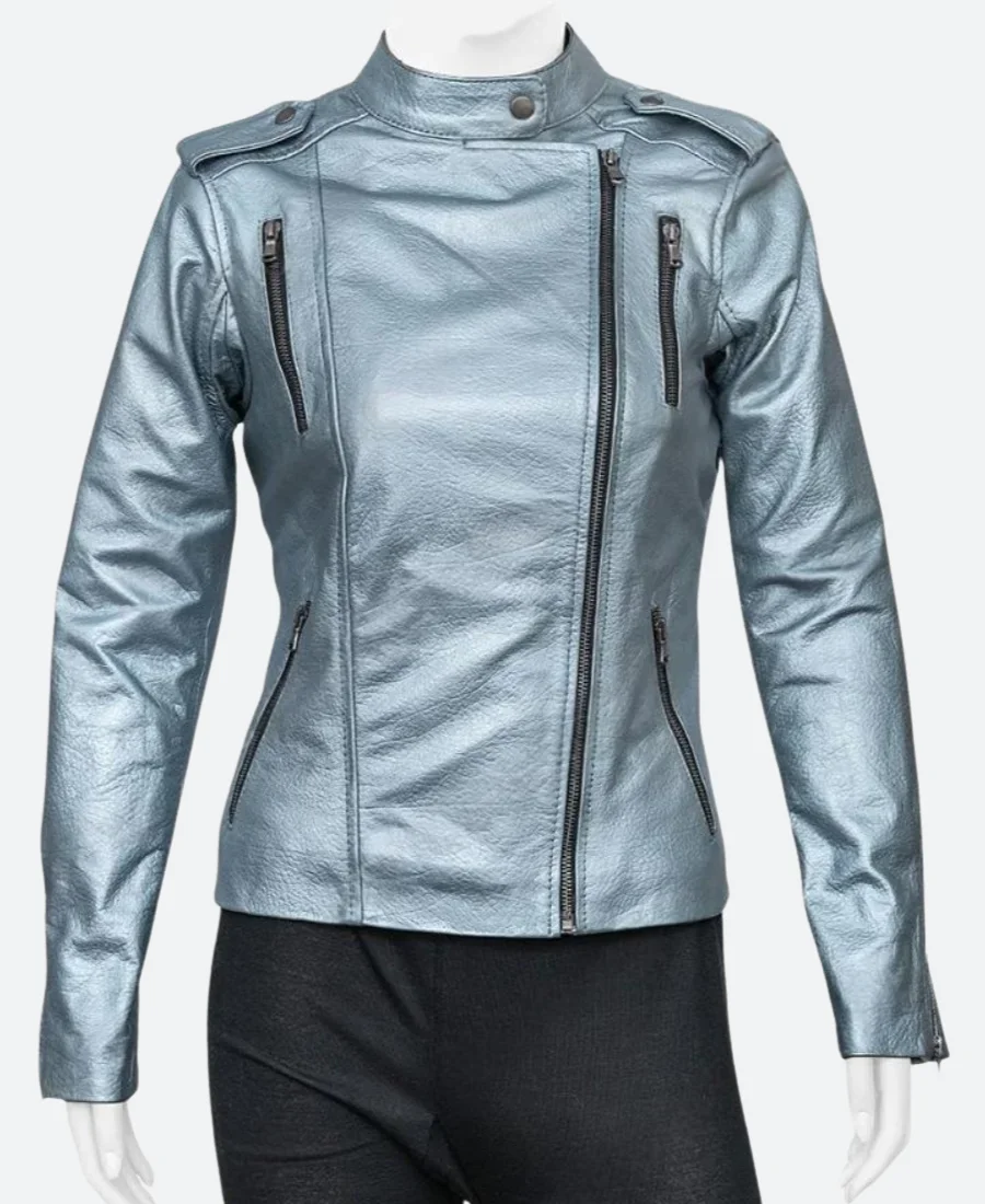 Eurovision Song Contest The Story Of Fire Saga Sigrit Ericksdóttir Leather Jacket Front Image
