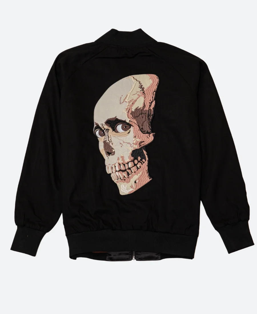 Evil Dead 2 Black Bomber Jacket Back Image