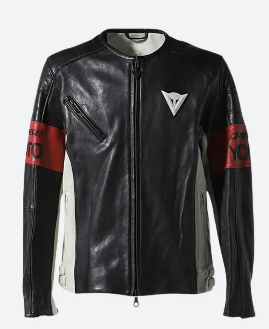 F1 Grand Prix of Miami Travis Scott Leather Jacket Front Image